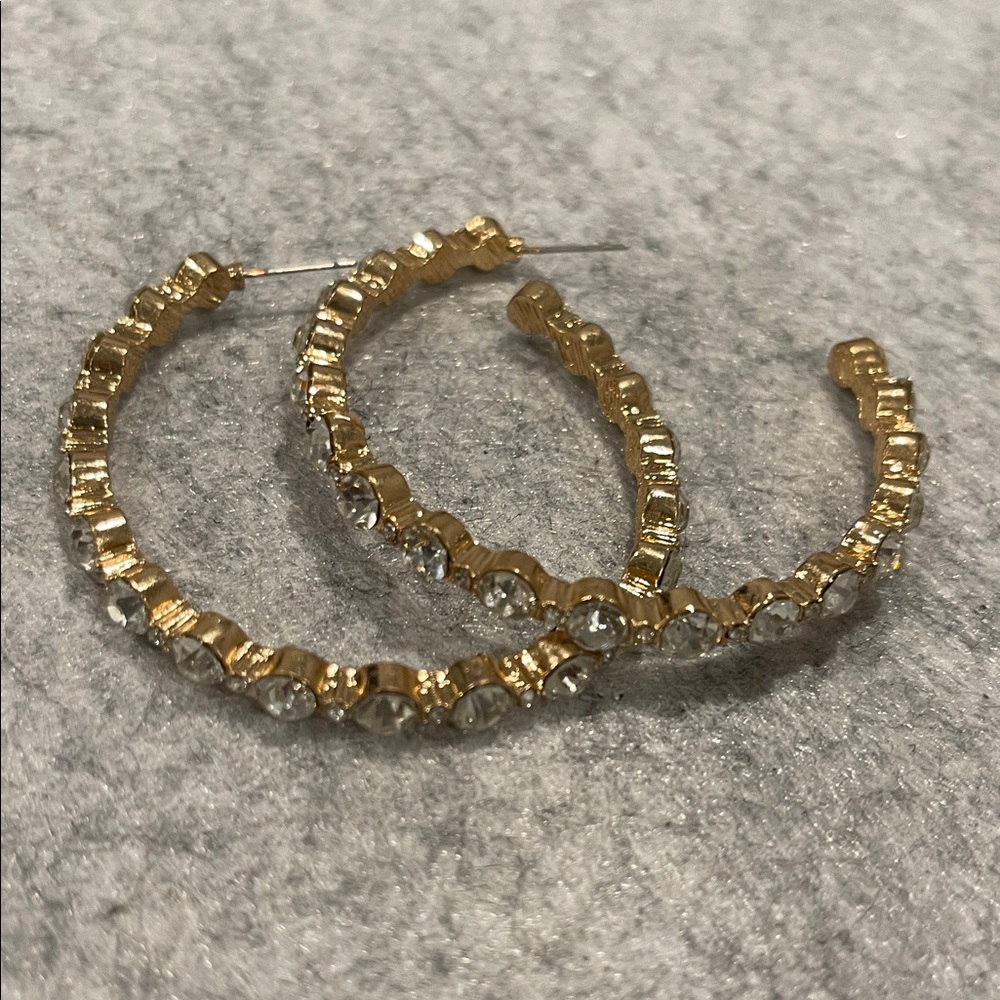 Rhinestone Hoops